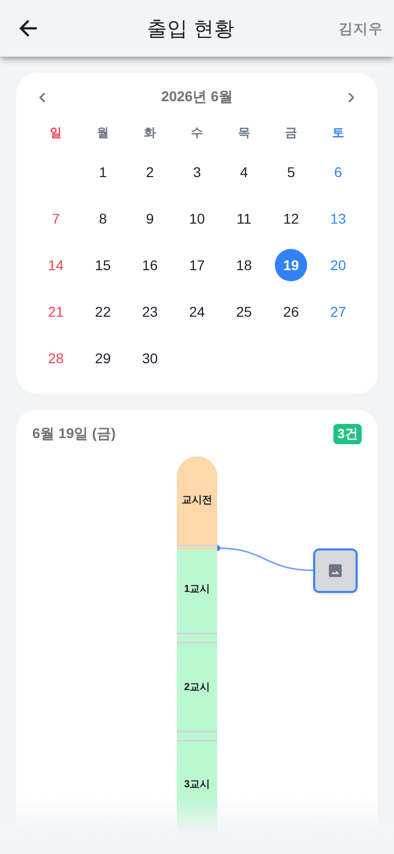 출입 현황